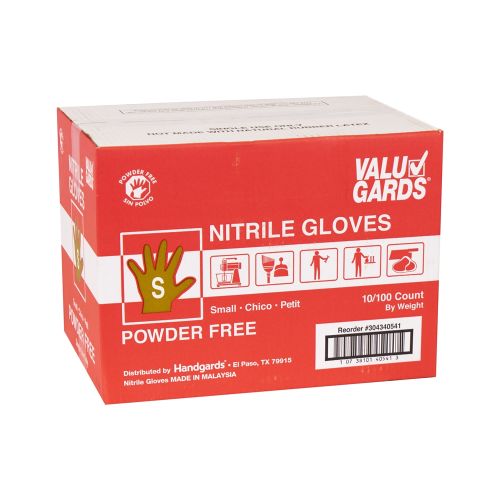 ValuGards Nitrile Powder Free Glove, Small, Blue